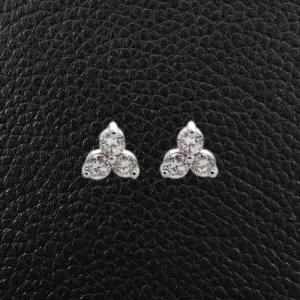 Triple Diamond Earrings