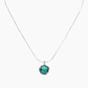 Turquoise Nested Sterling Silver Necklace