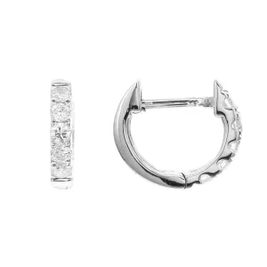 Ultra Mini Diamond Hugger Earrings