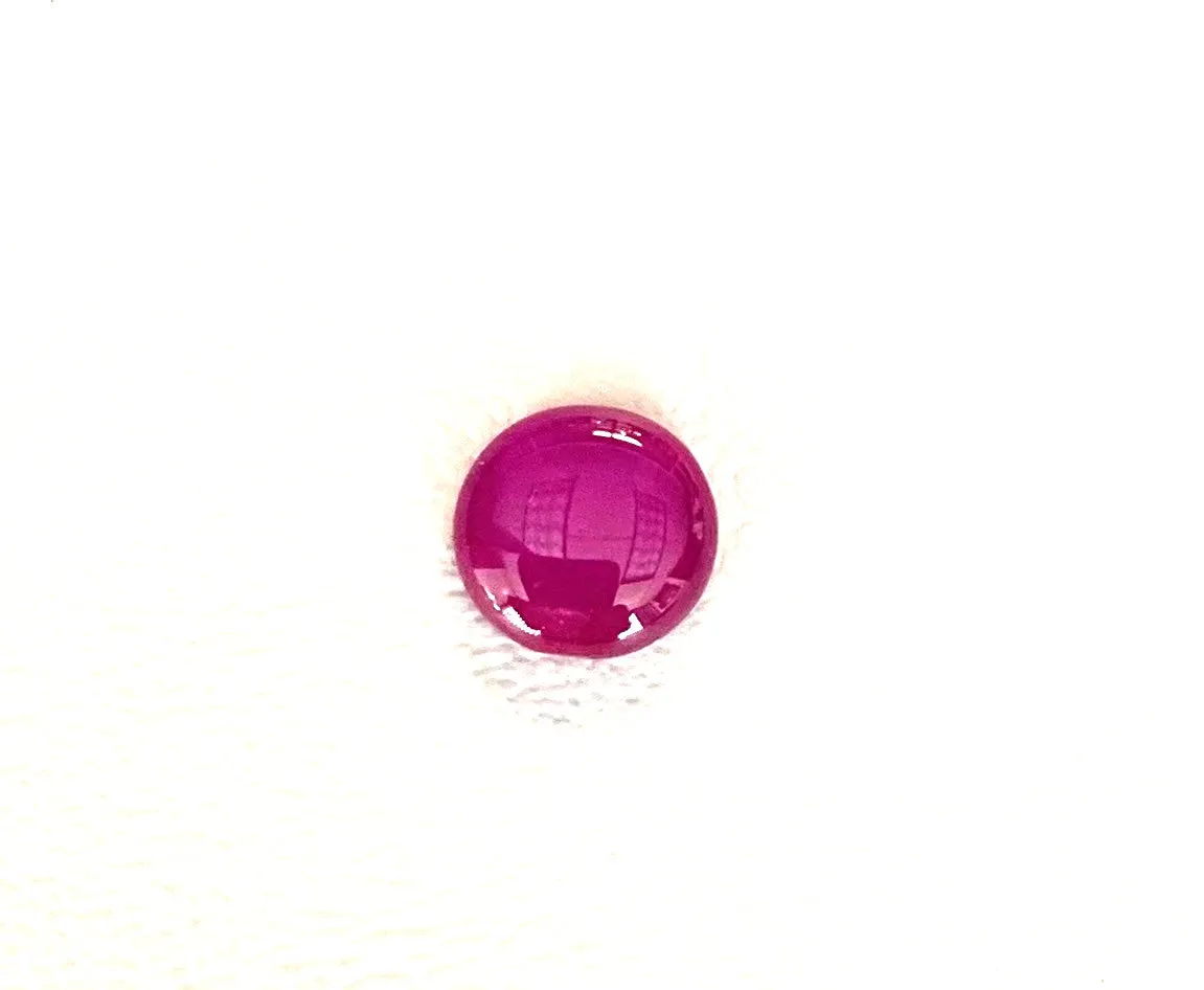 Unheated 2.23 Carat Burmese Star Ruby GIA Unset 3-Stone Engagement Ring Gemstone
