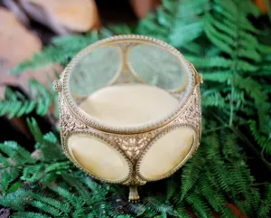 Vintage Claw Feet Victorian Jewelry Box