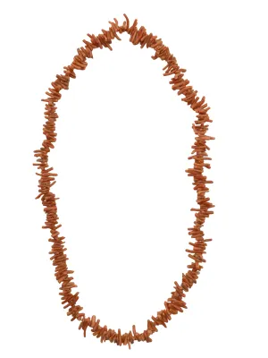 Vintage Coral Fringe Necklace