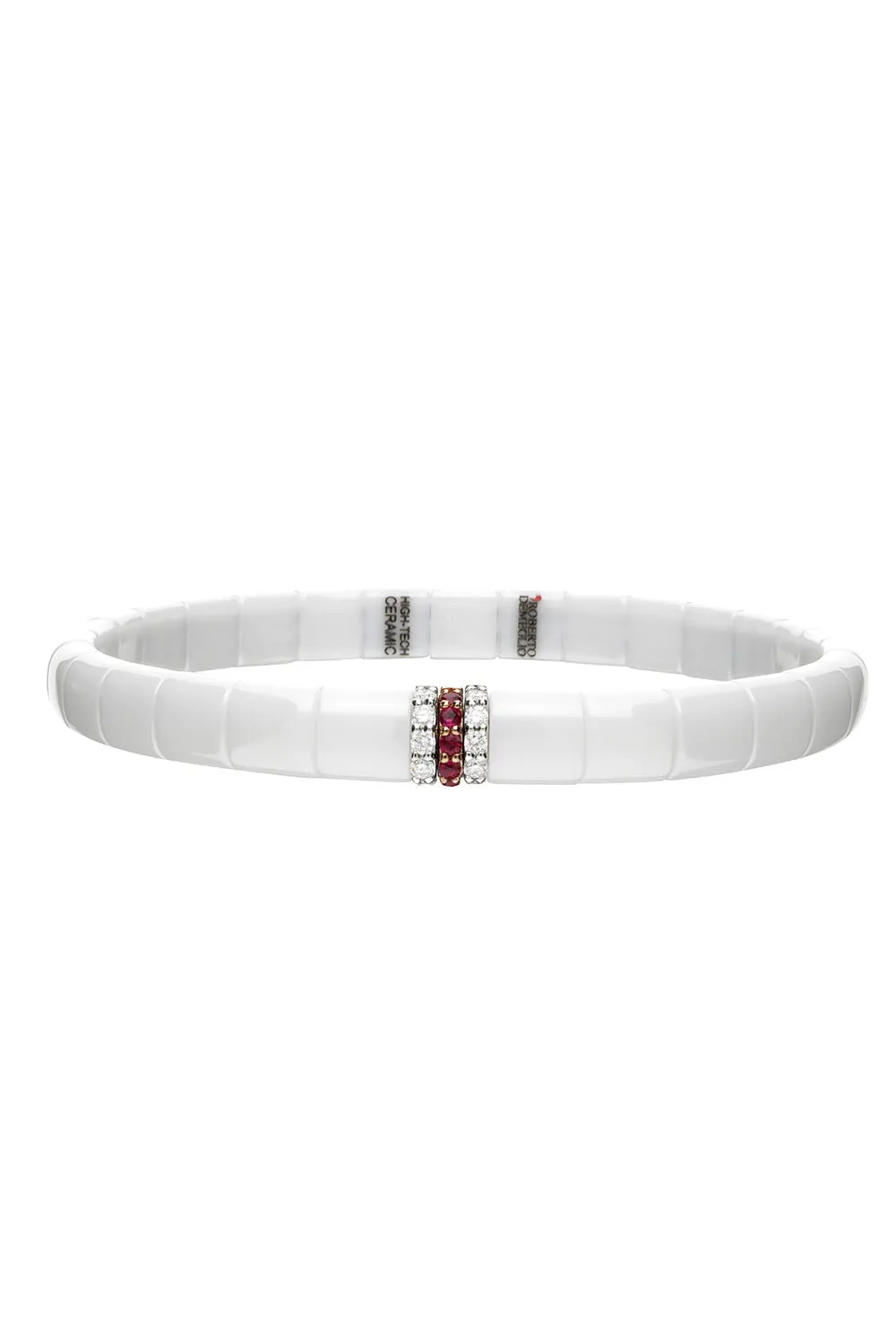 White Ceramic Ruby Pura Bracelet