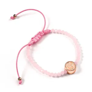 Wicked Glinda Rose Quartz Friendship Bracelet WKB00001