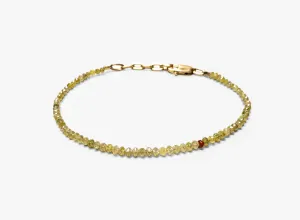 YELLOW DIAMOND BEADED STONES BRACELET 032